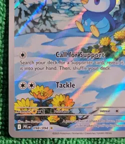Pokemon TCG Piplup Illustration Rare 098/094 Phantasmal Flames - Pack Fresh - Image 2