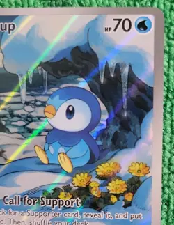 Pokemon TCG Piplup Illustration Rare 098/094 Phantasmal Flames - Pack Fresh - Image 4