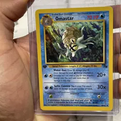 Pokemon Omastar 40/62 Fossil 1st Edition Pokemon Uncommon Vintage NM TCG WOTC - Image 1
