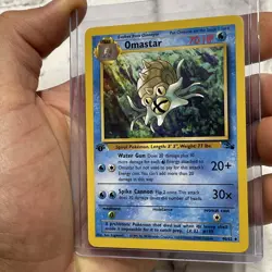 Pokemon Omastar 40/62 Fossil 1st Edition Pokemon Uncommon Vintage NM TCG WOTC - Image 2