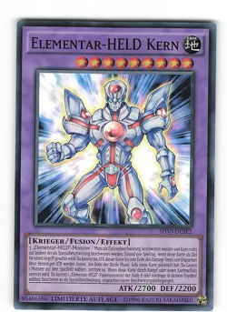 Yugioh ELEMENTAR-HELD KERN , shvi-dese2 Super Rare deutsch NM Limitierte Auflage - Image 1