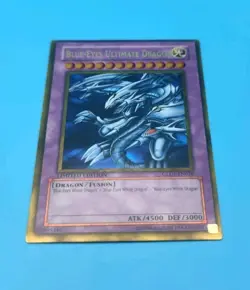 Blue-Eyes Ultimate Dragon GLD1-EN028 Gold Series 2008 Limited Edition - Image 4