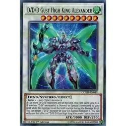 YUGIOH 3x D/D/D Gust High King Alexander x3 - COTD-EN040 - Rare 1st ED - NM/M - Image 1