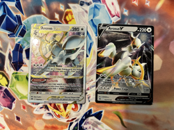 Pokemon TCG - Arceus V and VSTAR Metal Cards NM - Image 1