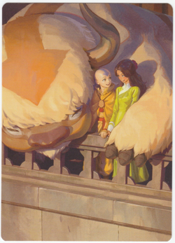 Aang and Katara Art Card [Avatar: The Last Airbender] MTG - Image 1
