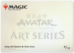 Aang and Katara Art Card [Avatar: The Last Airbender] MTG - Image 2