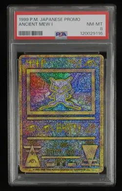 PSA 8 Pokemon Card Ancient Mew I Corrected Holo Japanese Movie Promo 1999 - Image 1