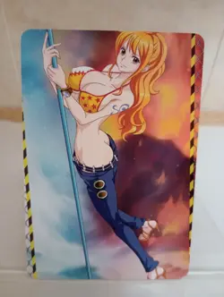 Nami One Piece Anime Waifu Sexy Goddess Doujin Lewd Hentai Card - Image 1