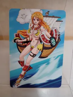 Nami One Piece Anime Waifu Sexy Goddess Doujin Lewd Hentai Card - Image 1