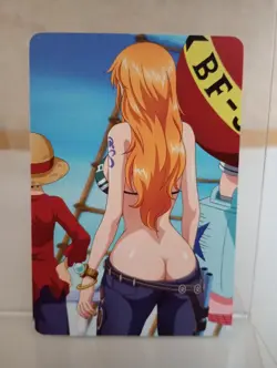 Nami One Piece Anime Waifu Sexy Goddess Doujin Lewd Hentai Card - Image 1