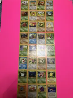 32/64 Vintage ‘99 WOTC Pokemon Jungle Includes All Uncommon & Common Cards NM-HP - Image 1