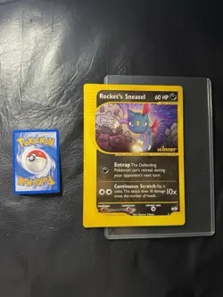 2002 ROCKETS SNEASEL 5 Pokemon BEST OF WINNER PROMO JUMBO VINTAGE CARD NINTENDO - Image 1