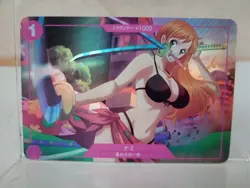 Nami One Piece Anime Waifu Sexy Goddess Doujin Card - Image 1