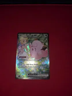 Pokemon TCG Journey Together Lillie's Clefairy EX Holo Card 184/159 NM - Image 1