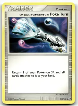 2009 Pokemon Team Galactic's Invention G-105 Poke Turn 118/127 Platinum LP Card - Image 1