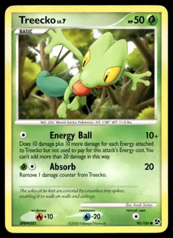 Treecko 90/106 Pokemon Card Great Encounters Common 50 HP Lightly Played H15 - Image 1