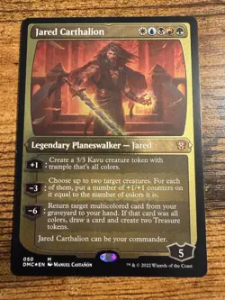 MTG Magic The Gathering Thick Stock Card! Jared Carthalion Mythic Foil! - Image 1