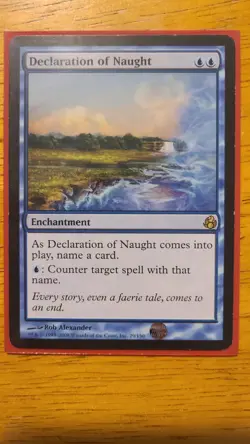 MTG Declaration of Naught Morningtide Regular - Image 1