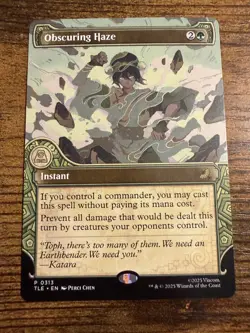 MTG Magic The Gathering Avatar Commander Promo Obscuring Haze Eternal Rare! - Image 1