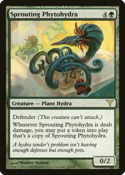 MTG x1 SPROUTING PHYTOHYDRA 1x EX-NM Dissension DIS #95 (w/ Copy Token!) Magic - Image 1