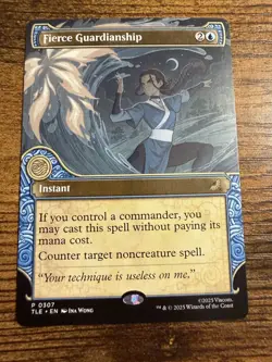 MTG Magic The Gathering Avatar Commander Promo Fierce Guardianship Eternal Rare! - Image 1