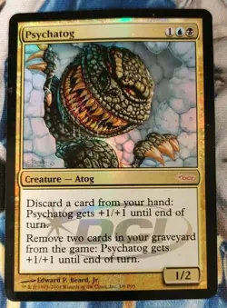 Psychatog FOIL MTG Magic Player Rewards DCI Multi-Color Creature MP-HP x1 SC2 - Image 1