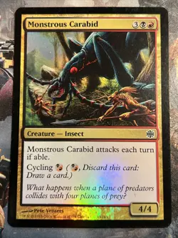 1x Foil Monstrous Carabid Alara Reborn LP MTG Magic the Gathering x1 MKE - Image 1