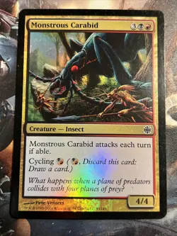 1x Foil Monstrous Carabid Alara Reborn LP MTG Magic the Gathering x1 MKE - Image 3