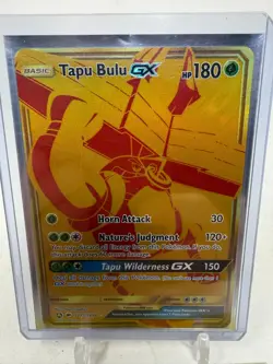 Pokemon TCG Hidden Fates Tapu Bulu GX SV91/SV94 Gold Shiny Vault NM P1 - Image 2