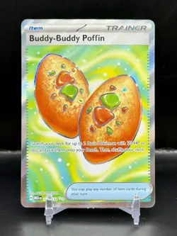 Buddy-Buddy Poffin Full Art Trainer 167/132 Me01: Mega Evolution Pokemon TCG NM+ - Image 1