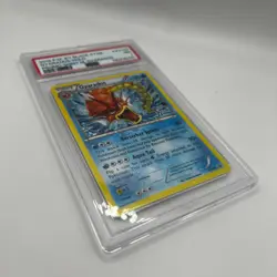 PSA 7 2016 POKEMON XY BLACK STAR PROMO BRILLANTE MEGA GYARADOS #XY109 GYARADOS-HOLO - Image 3