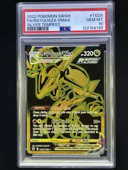 2022 Pokemon Silver Tempest Rayquaza TG29 PSA 10 GEM MINT - Image 1