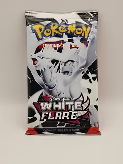 Pokemon White Flare 1x Booster Pack TCG Factory Sealed New Scarlet And Violet - Image 1