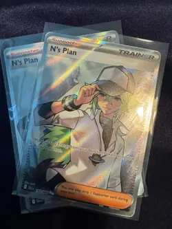 N's Plan Black Bolt Pokemon TCG Holo Ultra Rare 163/086 - Image 1