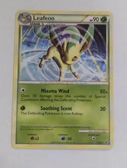 Leafeon 17/90 NON HOLO Rare Undaunted Pokemon TCG NM - Image 1