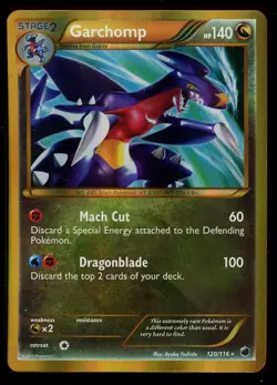 Pokemon Shiny Garchomp 120/116 Black & White Plasma Freeze Secret Rare HP - Image 1