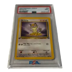 1999 PSA 9 Pokemon Meowth 1st Edition #56 Graded - Image 1