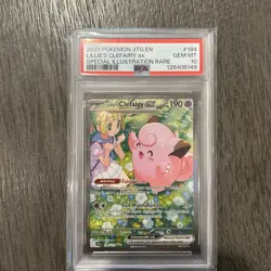 2025 POKEMON JTG SPECIAL ILLUSTRATION RARE #184 LILLIE'S CLEFAIRY EX PSA 10 - Image 1