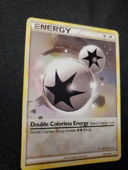 Double Colorless Energy #103/123 2010 Heartgold & Soulsilver LP Pokemon TCG - Image 2