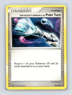 Pokemon TCG Team Galactic's Invention G-105 Poke Turn 118/127 Platinum Normal MP - Image 1