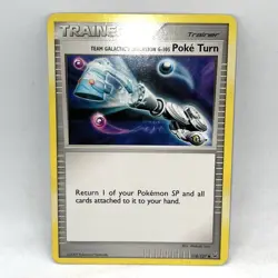 2009 Pokemon TCG Team Galactic's Invention G-105 Poke Turn 118/127 Platinum LP - Image 1
