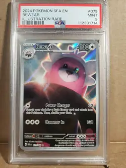 Bewear 079 2024 PSA 9 Pokemon Sfa Shrouded Fable Illustration Rare - Image 1