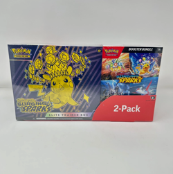New Pokemon Surging Sparks ETB Elite Trainer Box + Booster Bundle Costco 2-Pack - Image 1