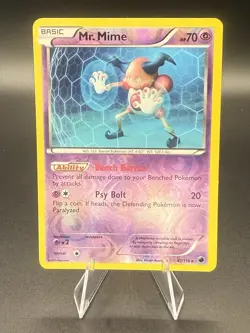 Mr. Mime 47/116 Regular Rare BW Plasma Freeze Pokemon TCG - MP - Image 1