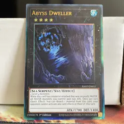 1ST EDITION (PUR) ABYSS DWELLER 2024 RA02-EN033 YUGIOH CARD (NM) - Image 1