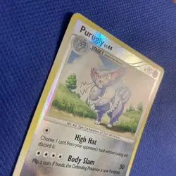 Purugly 36/130 Reverse Holo Pokemon Diamond and Pearl Card - LP - Image 3