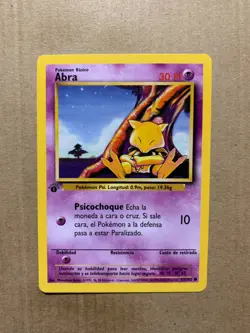1st Edition SPANISH Abra 43/102 Base Set - Common Pokemon Card - NM/Mint - Image 1