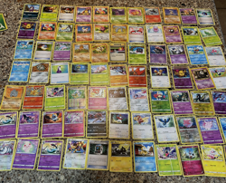 375 Pokemon Cards 1996-2022 with a Pokemon Tin 3 Pocket Monster Cards Included - Image 1
