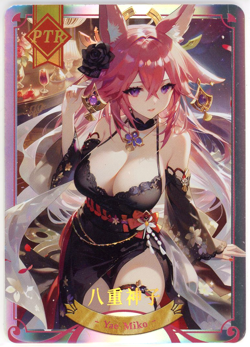 ❤YAE MIKO - Goddess Story Anime Waifu Doujin Card - BOBO SUGAR 2 - PTR-02 - Image 1