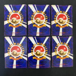 Dark Normal Card Set of 6 Japanese Pokemon Card Old Back s007290 - Image 2